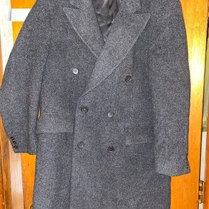 Men wool overcoat